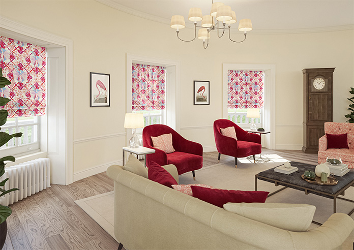 Faded Glamour, Fairground White - Twist&Fit Roman Blind - Image 6